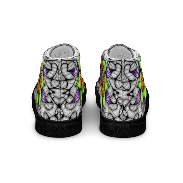 Ethereal Men’s high top canvas shoes - Martin K Designs
