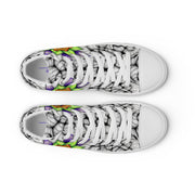 Ethereal Men’s high top canvas shoes - Martin K Designs
