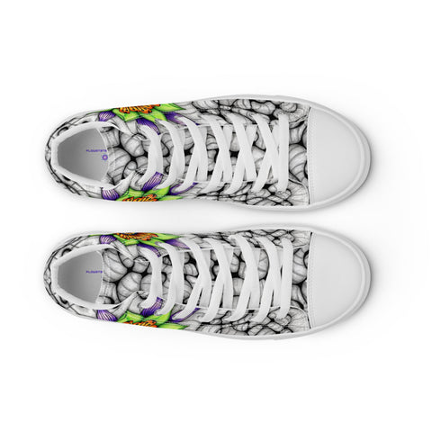 Ethereal Men’s high top canvas shoes - Martin K Designs