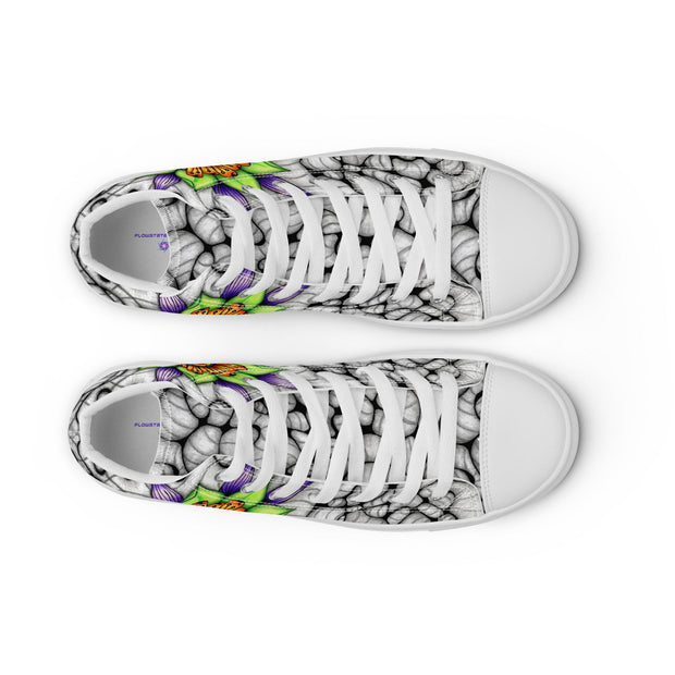 Ethereal Men’s high top canvas shoes - Martin K Designs