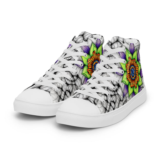 Ethereal Men’s high top canvas shoes - Martin K Designs