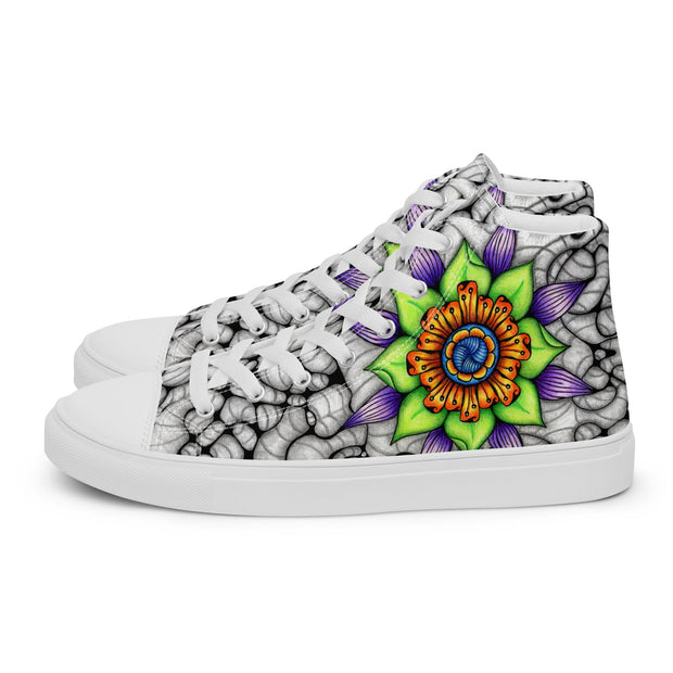 Ethereal Men’s high top canvas shoes - Martin K Designs