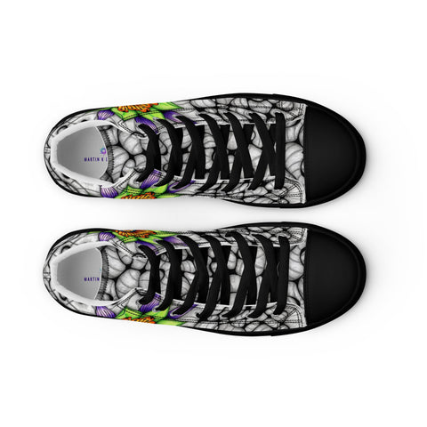 Ethereal Men’s high top canvas shoes - Martin K Designs
