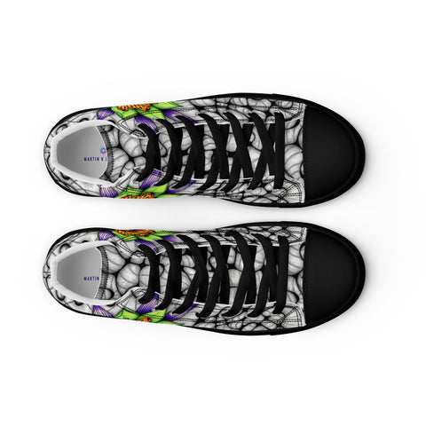 Ethereal Women’s high top canvas shoes - Martin K Designs