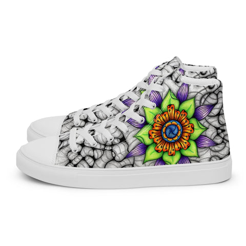 Ethereal Women’s high top canvas shoes - Martin K Designs