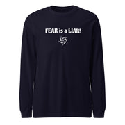 FEAR is a LIAR Dark Unisex Long Sleeve T-Shirt - additional view