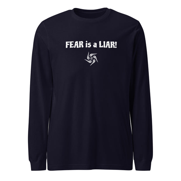 FEAR is a LIAR Dark Unisex Long Sleeve T-Shirt - additional view