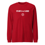 FEAR is a LIAR Dark Unisex Long Sleeve T-Shirt - additional view