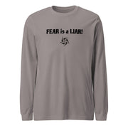 FEAR is a LIAR Light Unisex Long Sleeve T-Shirt - detail view