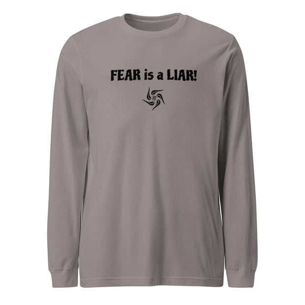 FEAR is a LIAR Light Unisex Long Sleeve T-Shirt - detail view