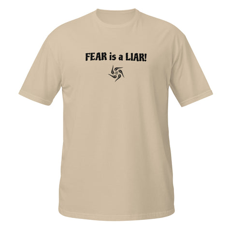FEAR is a LIAR Light Unisex T-Shirt - left side view