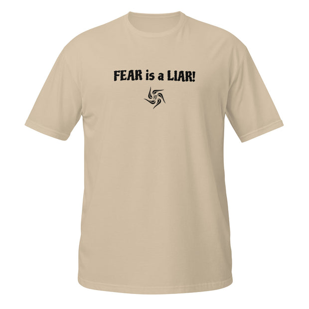 FEAR is a LIAR Light Unisex T-Shirt - left side view