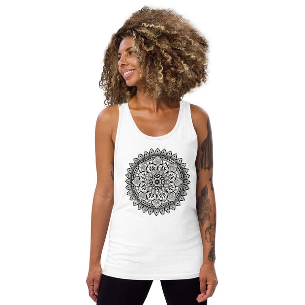 Fertile Ground Mandala Unisex Tank Top - Martin K Designs