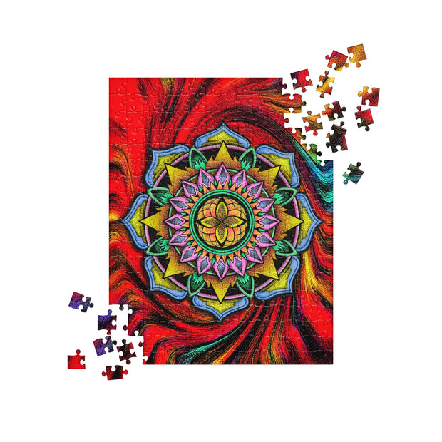Fire Mandala Jigsaw Puzzle - Martin K Designs