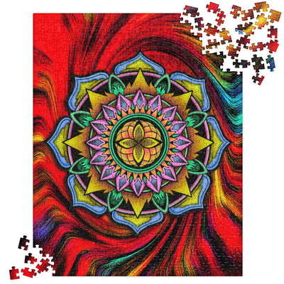 Fire Mandala Jigsaw Puzzle - Martin K Designs