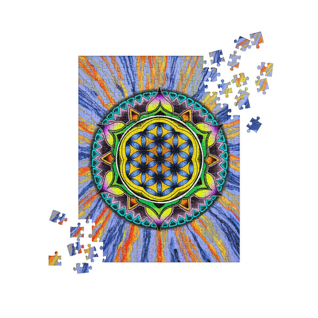 Flower of Life I Mandala Jigsaw Puzzle - Martin K Designs