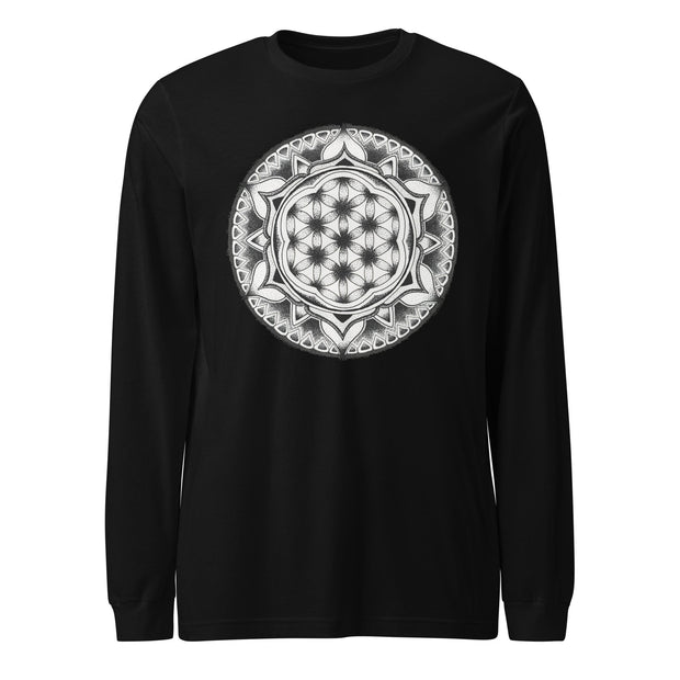 Flower of Life I Mandala Unisex Long Sleeve Tee - Martin K Designs