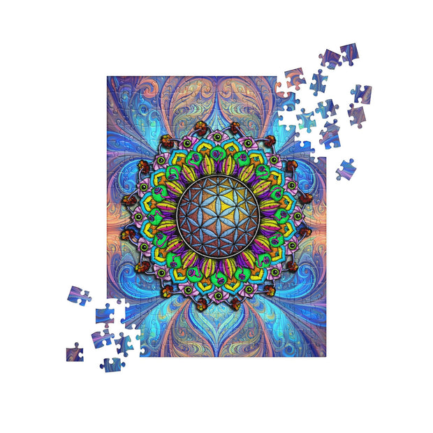 Flower of Life II Mandala Jigsaw Puzzle - Martin K Designs