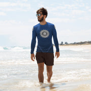 Flower Of Life II Mandala Men's Rash Guard - Martin K Designs