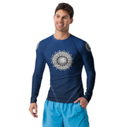 Flower Of Life II Mandala Men's Rash Guard - Martin K Designs