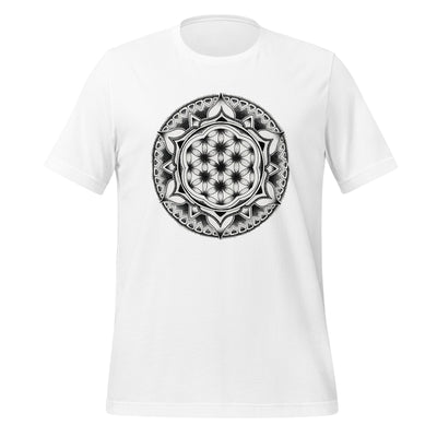 Flower of Life II Mandala Unisex Eco t-shirt - Martin K Designs