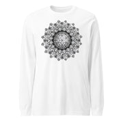 Flower of Life II Mandala Unisex Long Sleeve Tee - Martin K Designs