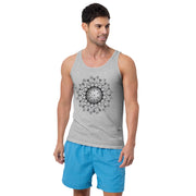 Flower of Life II Mandala Unisex Tank Top - Martin K Designs
