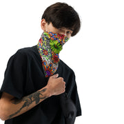 Flowers Over Dark Bandana - Martin K Designs