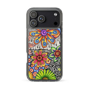 Flowers Over Dark Clear Case for iPhone® - Flowstate Apparel