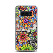 Flowers Over Dark Clear Case for Samsung® - Martin K Designs