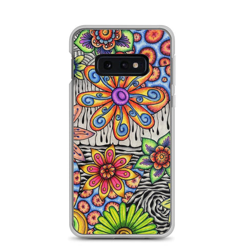 Flowers Over Dark Clear Case for Samsung® - Martin K Designs