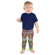 Flowers Over Dark Kid's Leggings - Martin K Designs