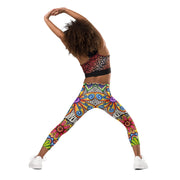 Flowers Over Dark Kid's Leggings - Martin K Designs