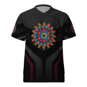 Heart Mandala Recycled unisex sports jersey - Martin K Designs