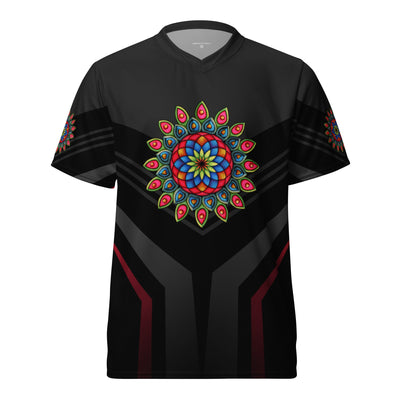 Heart Mandala Recycled unisex sports jersey - Martin K Designs