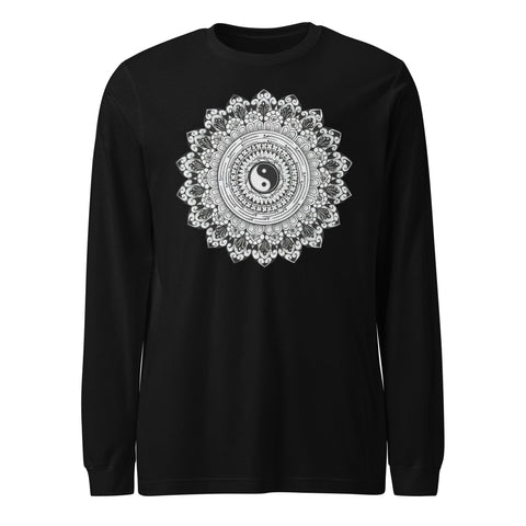 Infinite Wisdom Mandala Unisex Long Sleeve Tee - Martin K Designs