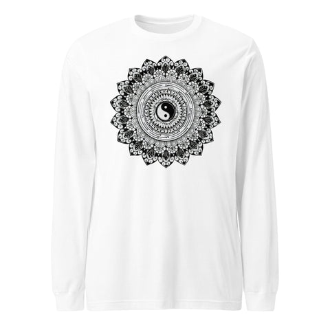 Infinite Wisdom Mandala Unisex Long Sleeve Tee - Martin K Designs