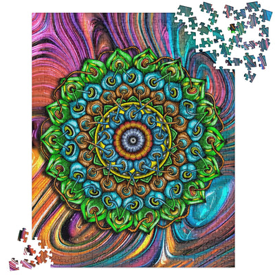 Interconnection Mandala Jigsaw Puzzle - Martin K Designs