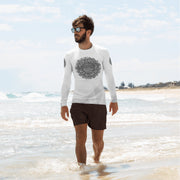 Interconnection Mandala Men's Rash Guard - Martin K Designs