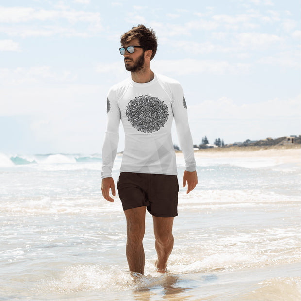 Interconnection Mandala Men's Rash Guard - Martin K Designs