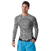 Interconnection Mandala Men's Rash Guard - Martin K Designs