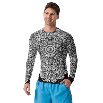 Interconnection Mandala Men's Rash Guard - Martin K Designs