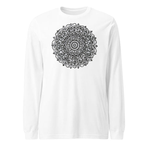 Interconnection Mandala Unisex Long Sleeve Tee - Martin K Designs