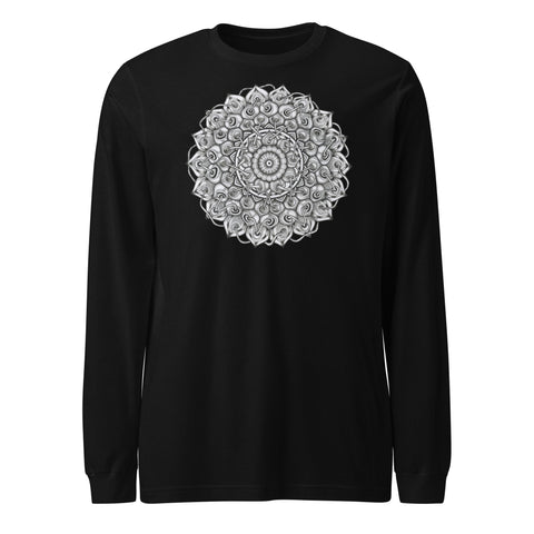 Interconnection Mandala Unisex Long Sleeve Tee - Martin K Designs