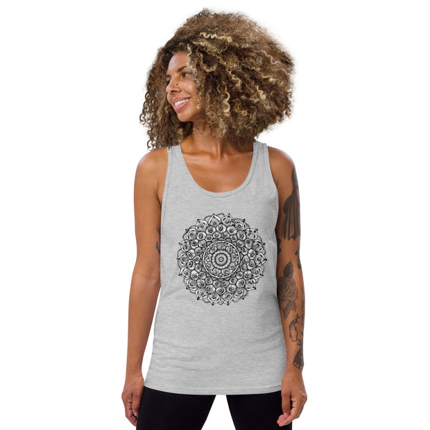 Interconnection Mandala Unisex Tank Top - Martin K Designs