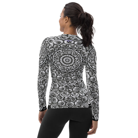 Interconnection Mandala Women's Rash Guard - Flowstate Apparel