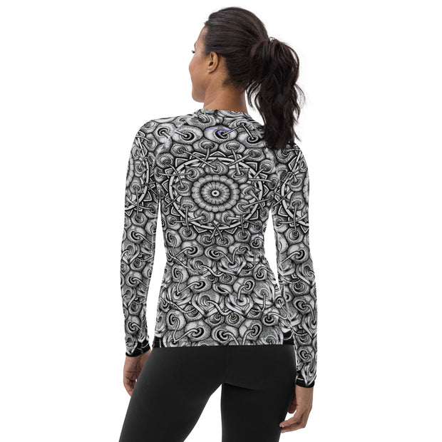 Interconnection Mandala Women's Rash Guard - Flowstate Apparel