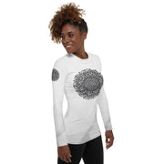 Interconnection Mandala Women's Rash Guard - Martin K Designs