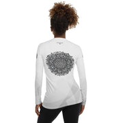 Interconnection Mandala Women's Rash Guard - Martin K Designs