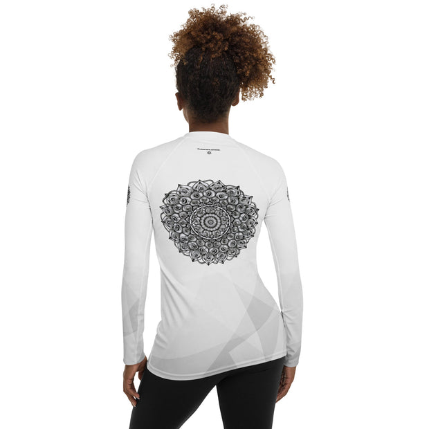 Interconnection Mandala Women's Rash Guard - Martin K Designs